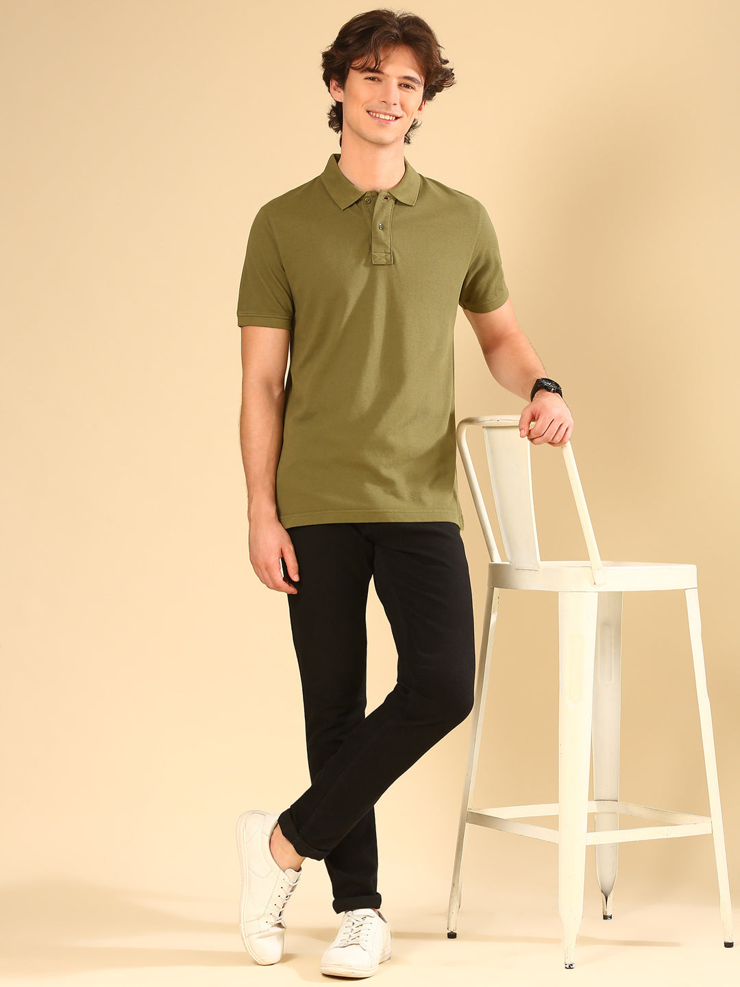 TVS Originals 100% Cotton Overdyed Polo T-Shirt for Men | Heavyweight 240 GSM | Washed Finish for Vintage Look | Classic Fit with Side Slits | Soft Ribbed Collar | Durable, Pre-washed, Premium Feel